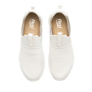 Sneaker Suela Con Gel Flexi para Mujer Estilo 105123 Hielo